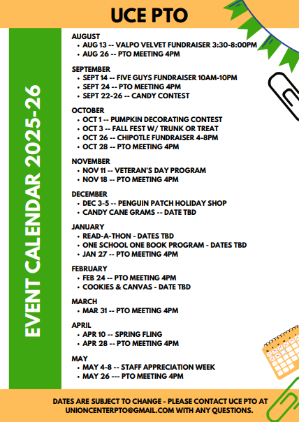PTO calendar