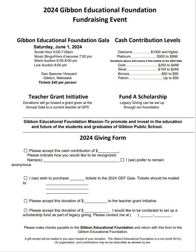GEF Donation Form