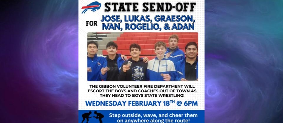 Boys Wrestling State Send off