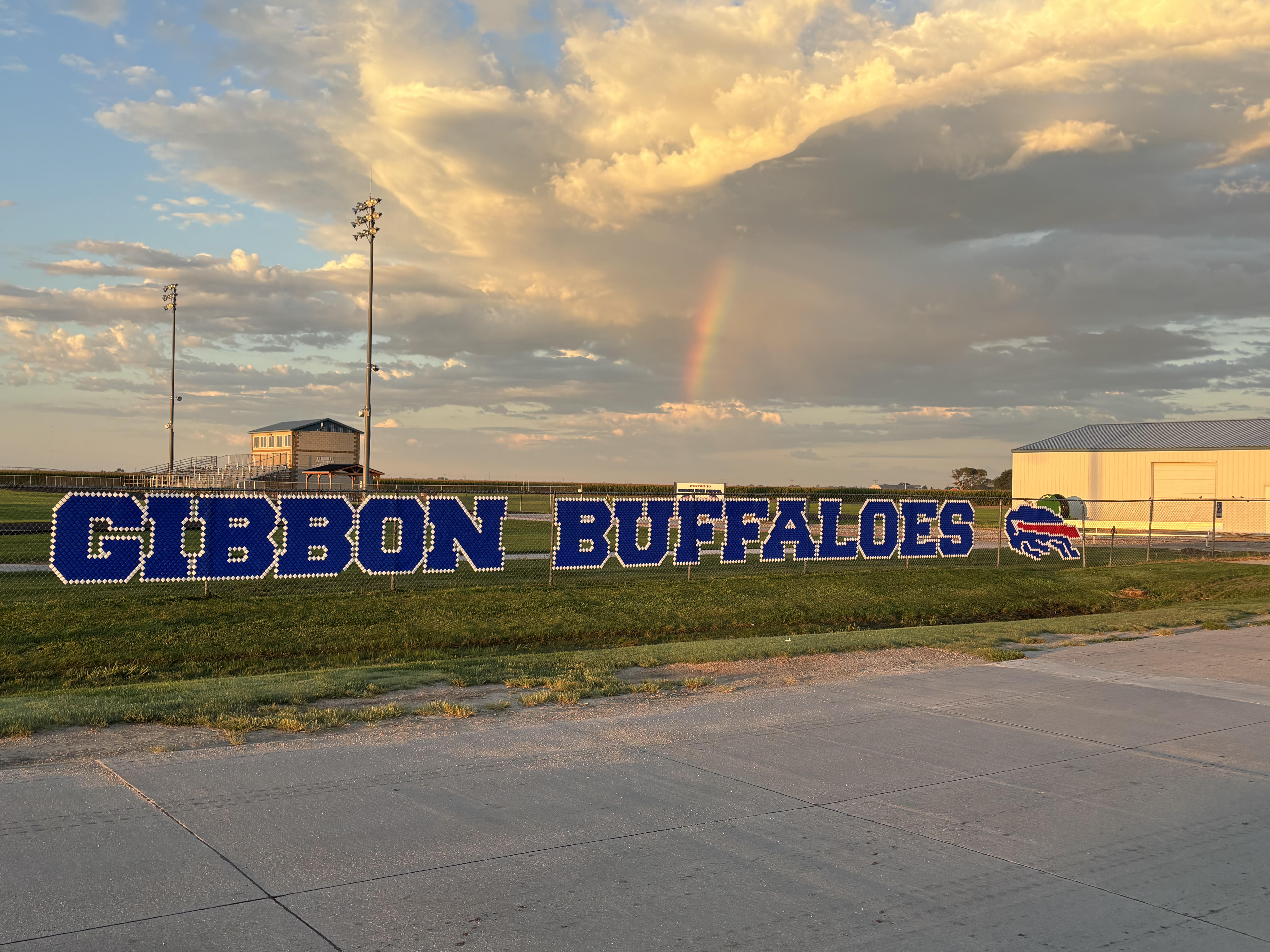 GHS Football Field with Rainbow