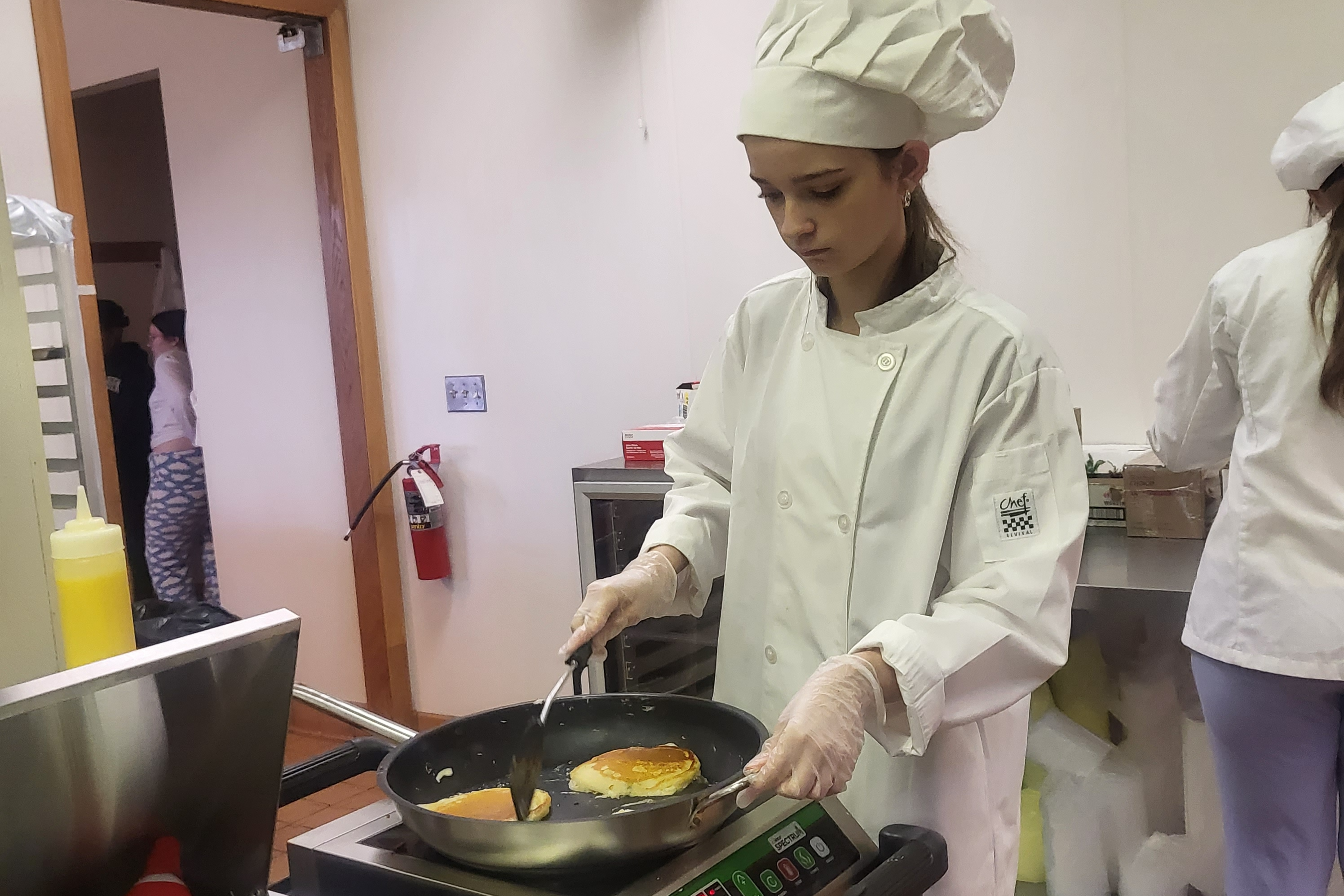 pancakes cooking