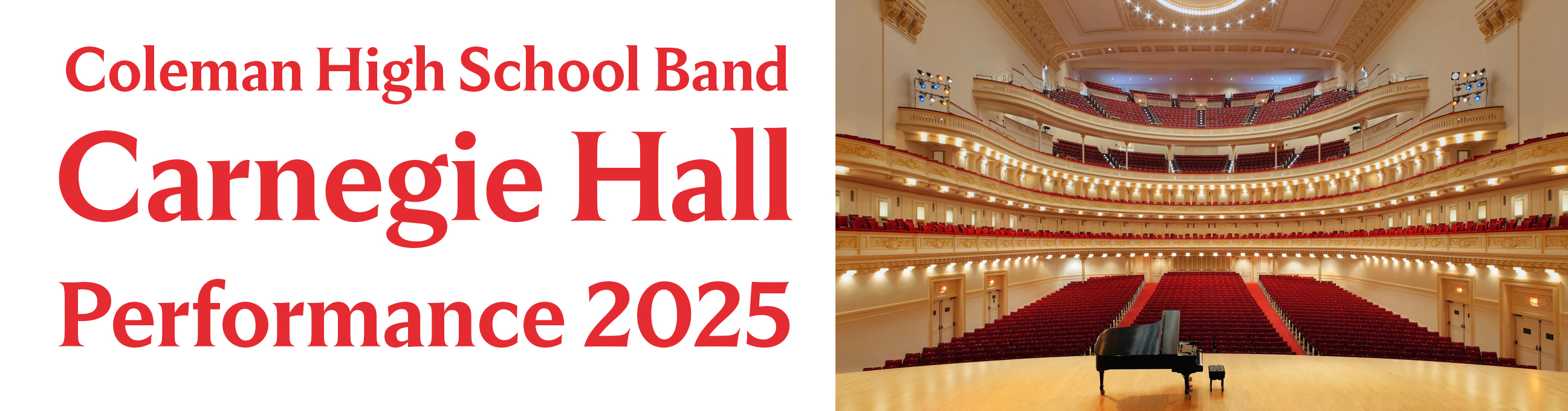 Coleman Band Carnegie Hall Logo