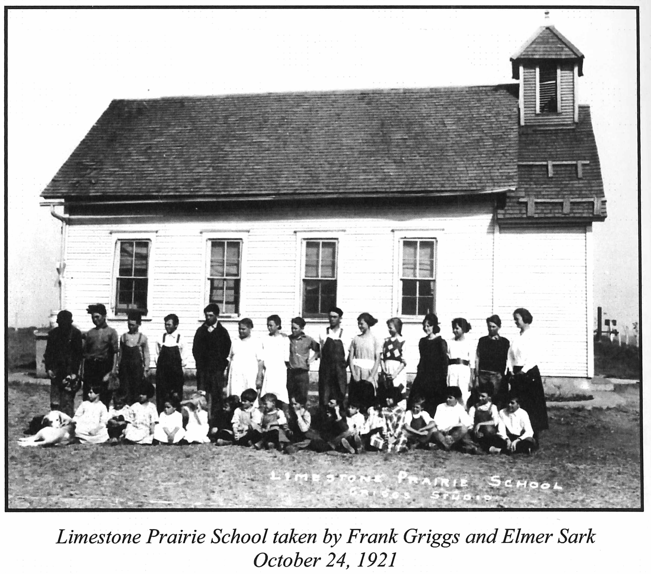 Limestone Prairie School in 1921