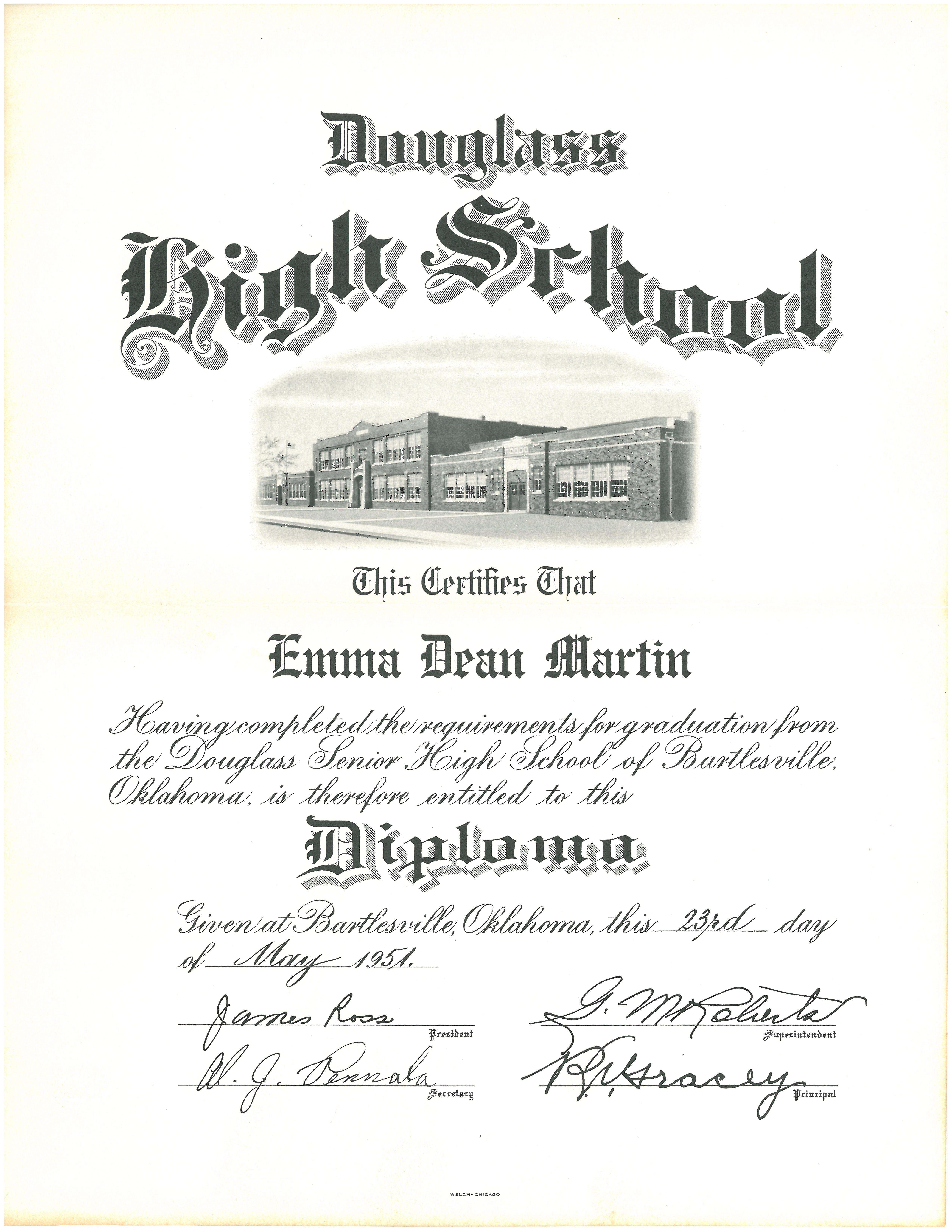 1951 Diploma