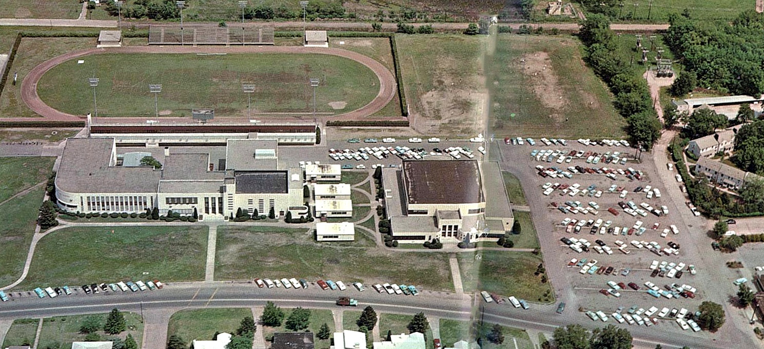 1966 College High School Air view
