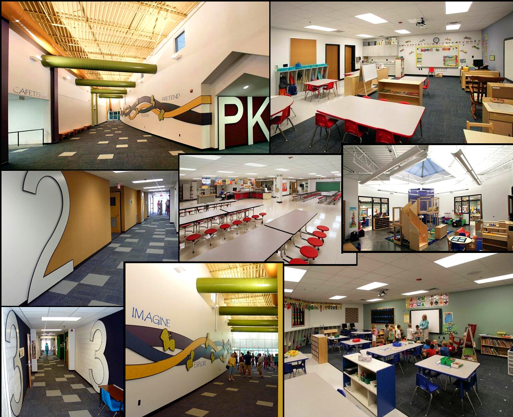 Photo collage of 2008-2010 renovations