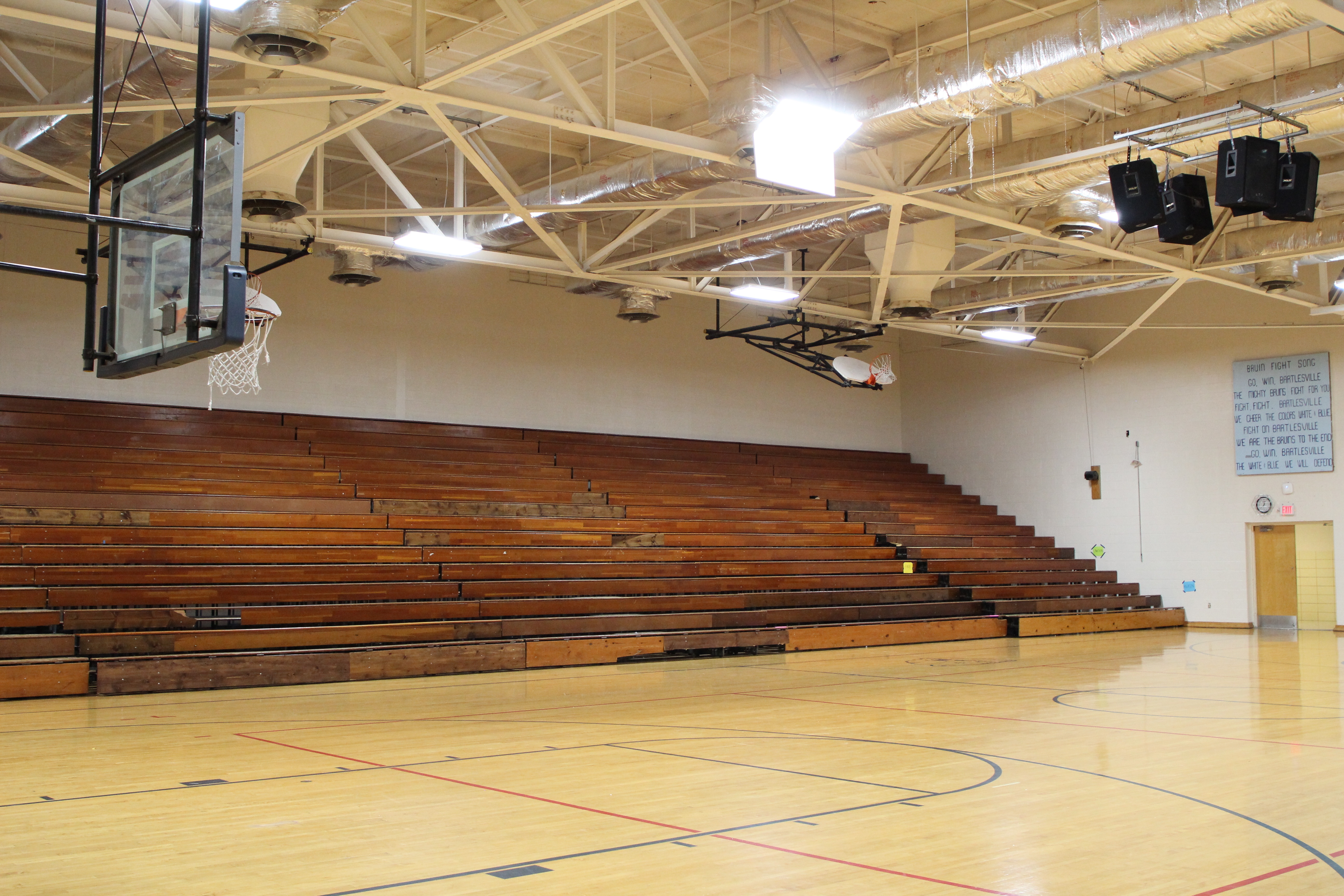 Main gym floor, paint, and lighting updates by 2018