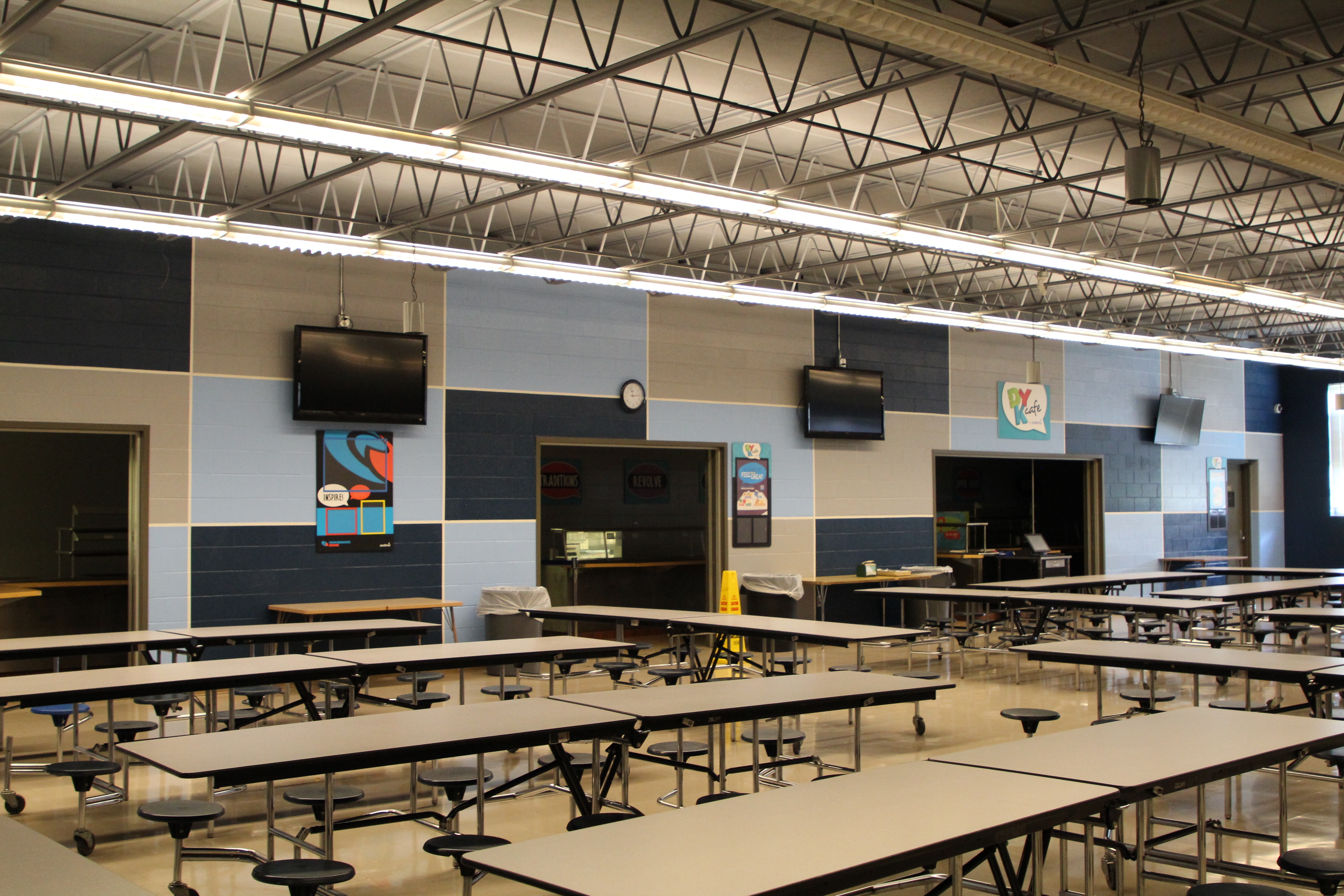 Cafeteria repainted in 2018