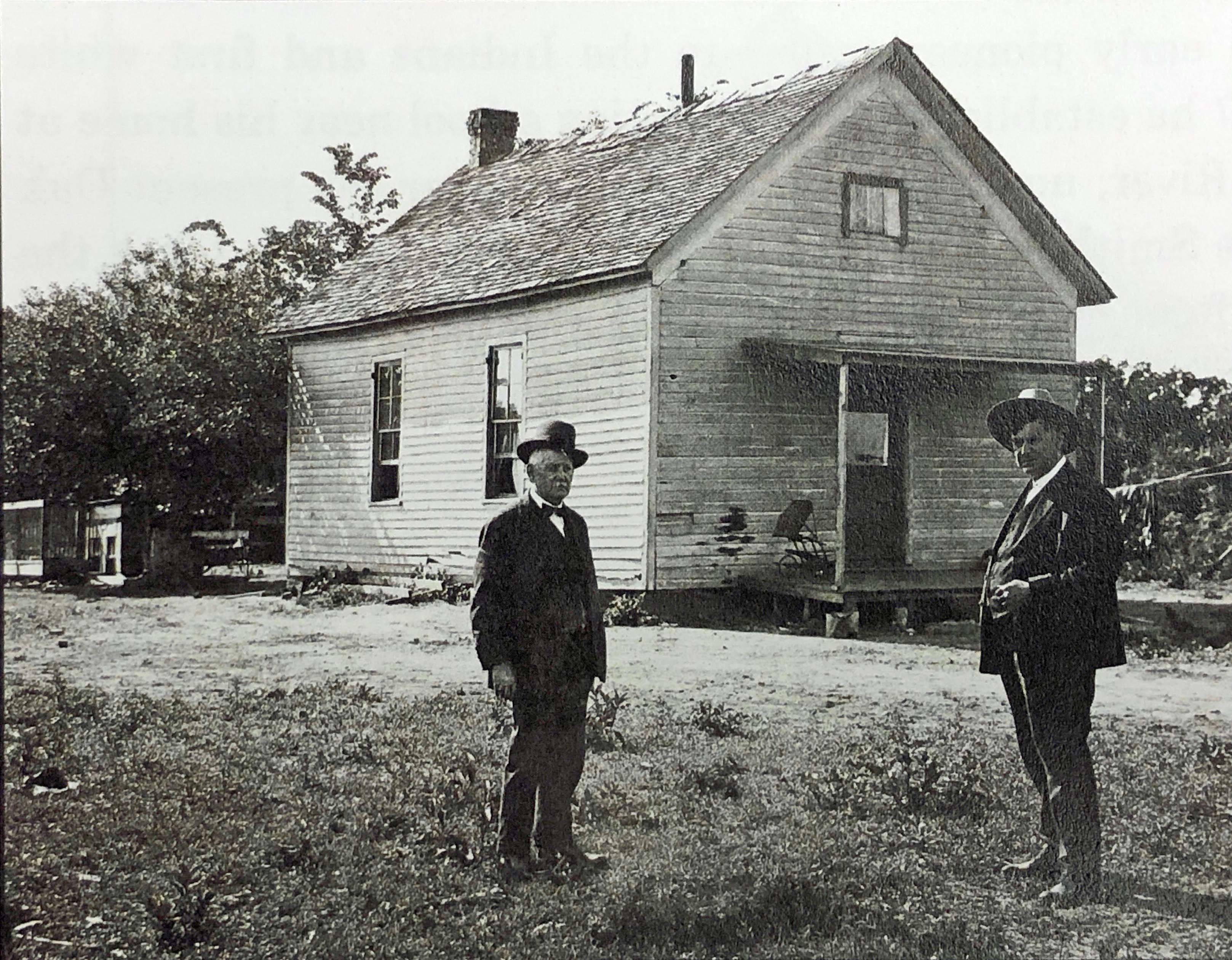 Silver Lake School in 1917 with George Keeler and Francis Revard