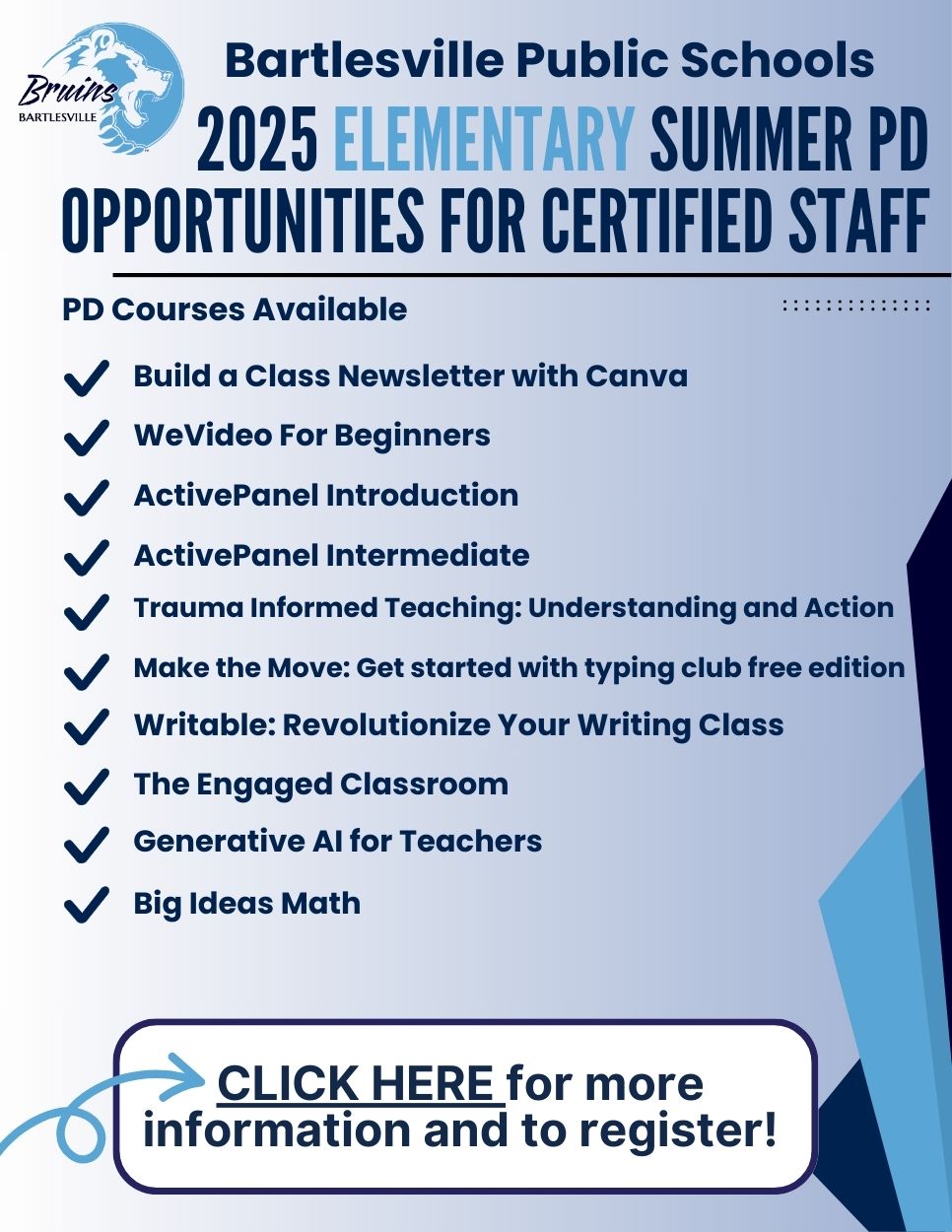 Elementary Summer Trainings