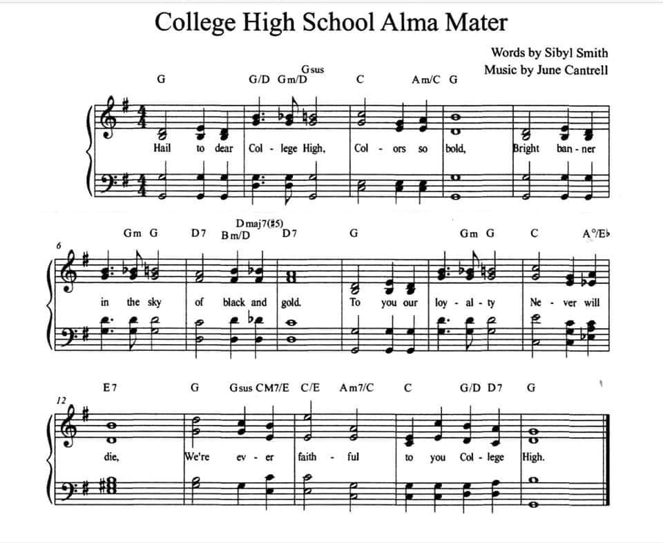 College High Alma Mater