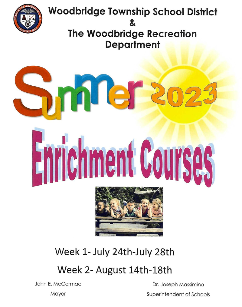Summer Programs Woodbridge Township School District