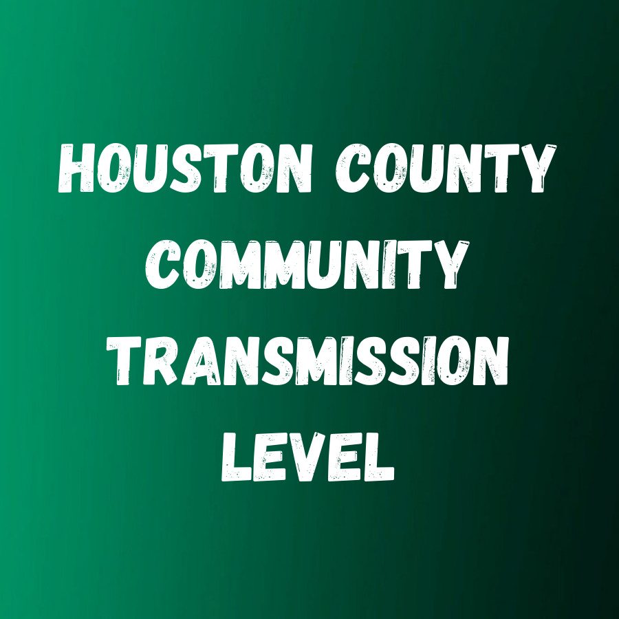 Houston County Current Community Transmission level