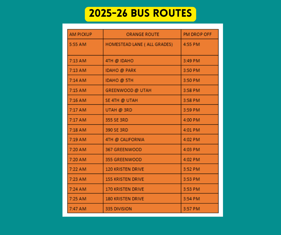 Orange Bus route