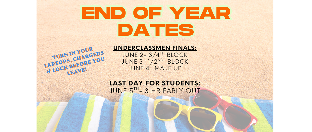 End of Year Dates
