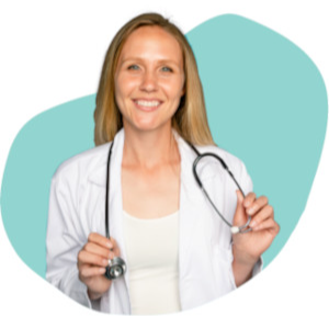 doctor woman smiling with stethoscope
