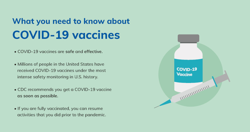 covid-19 vaccine safety info graphic