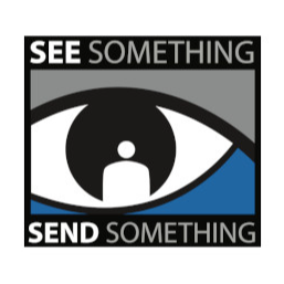 SEE SEND app logo by My Mobile Witness - symbol of eyeball with silhouette of person in eyeball retina