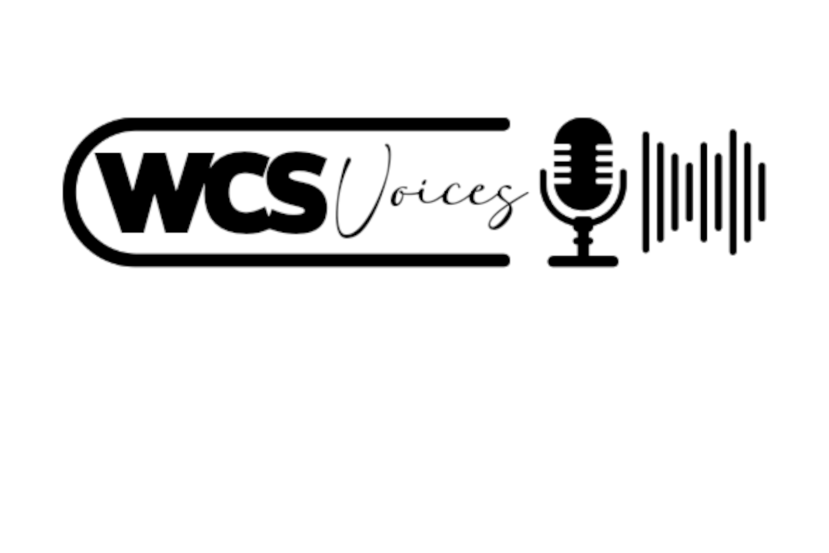wood county schools' wcs voices podcast logo