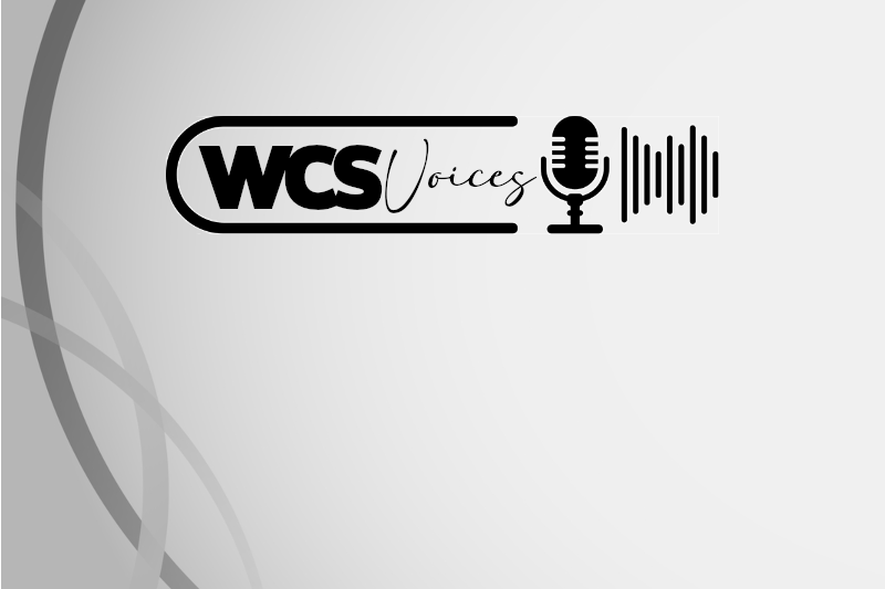 wood county schools' wcs voices podcast logo