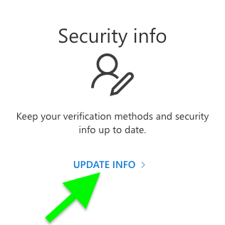 security info tab