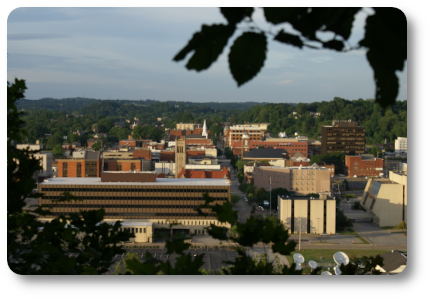 view of downtown parkersburg west virginia