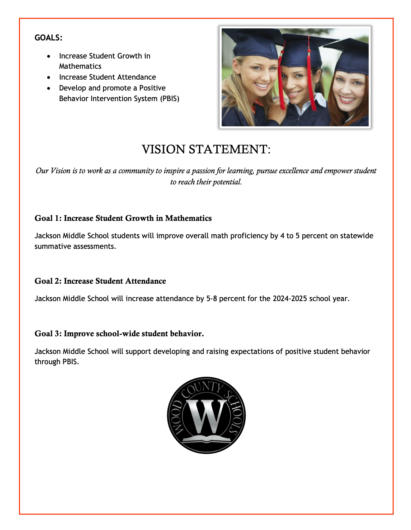 Goals and Vision Statement