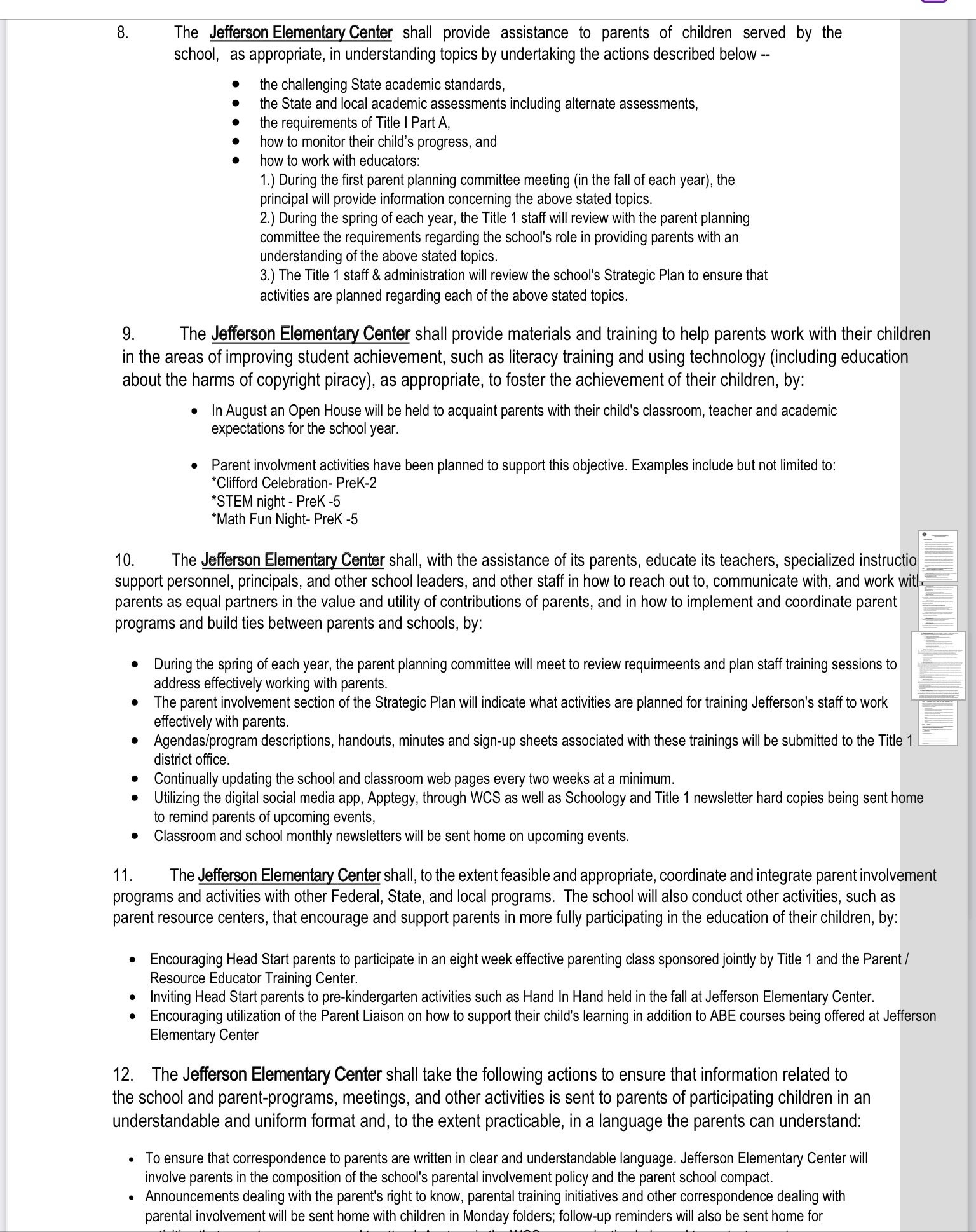 Page 3 policy