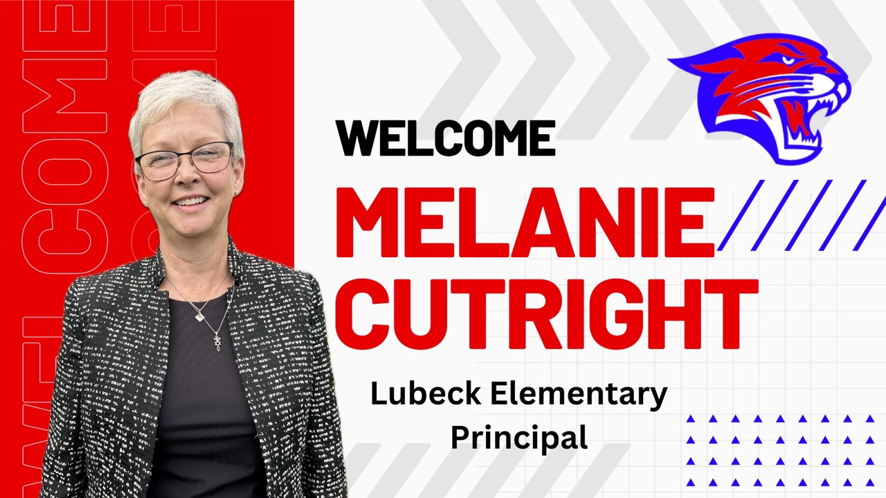 Promotional image of new principal for Lubeck Elementary - Melanie Cutright