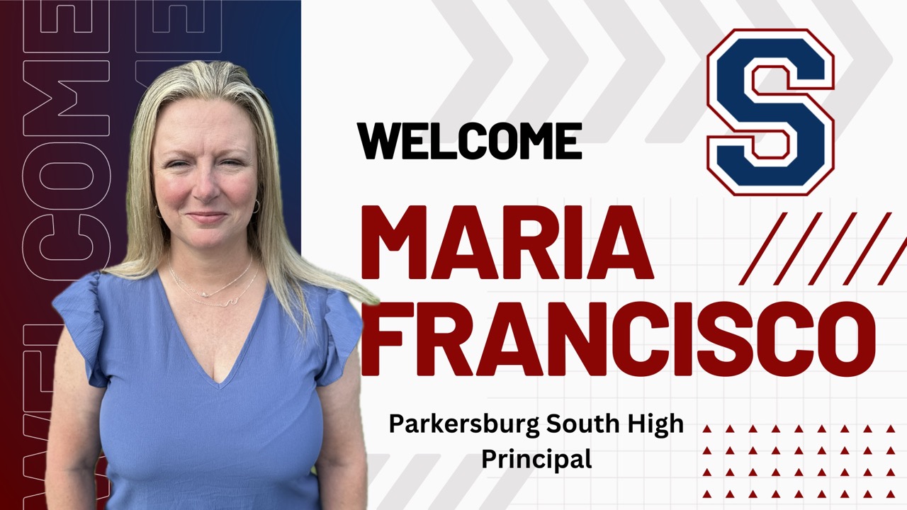 Promotional image of new principal for Parkersburg South High School - Maria Francisco