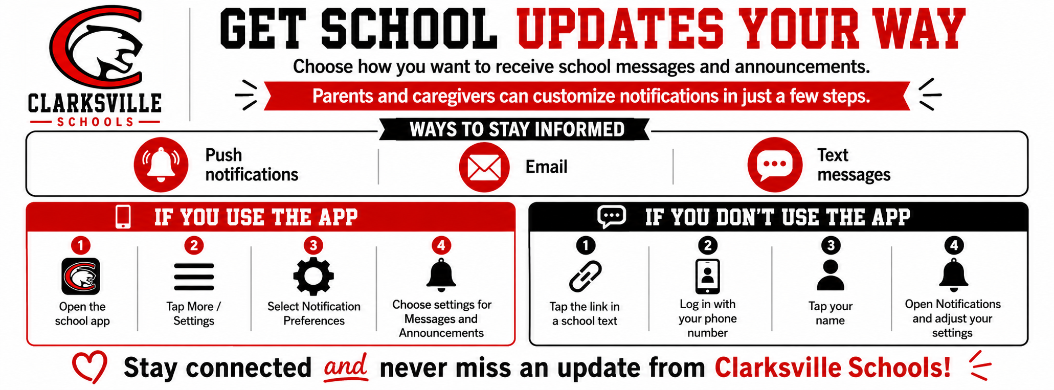 Get School Updates Your Way!