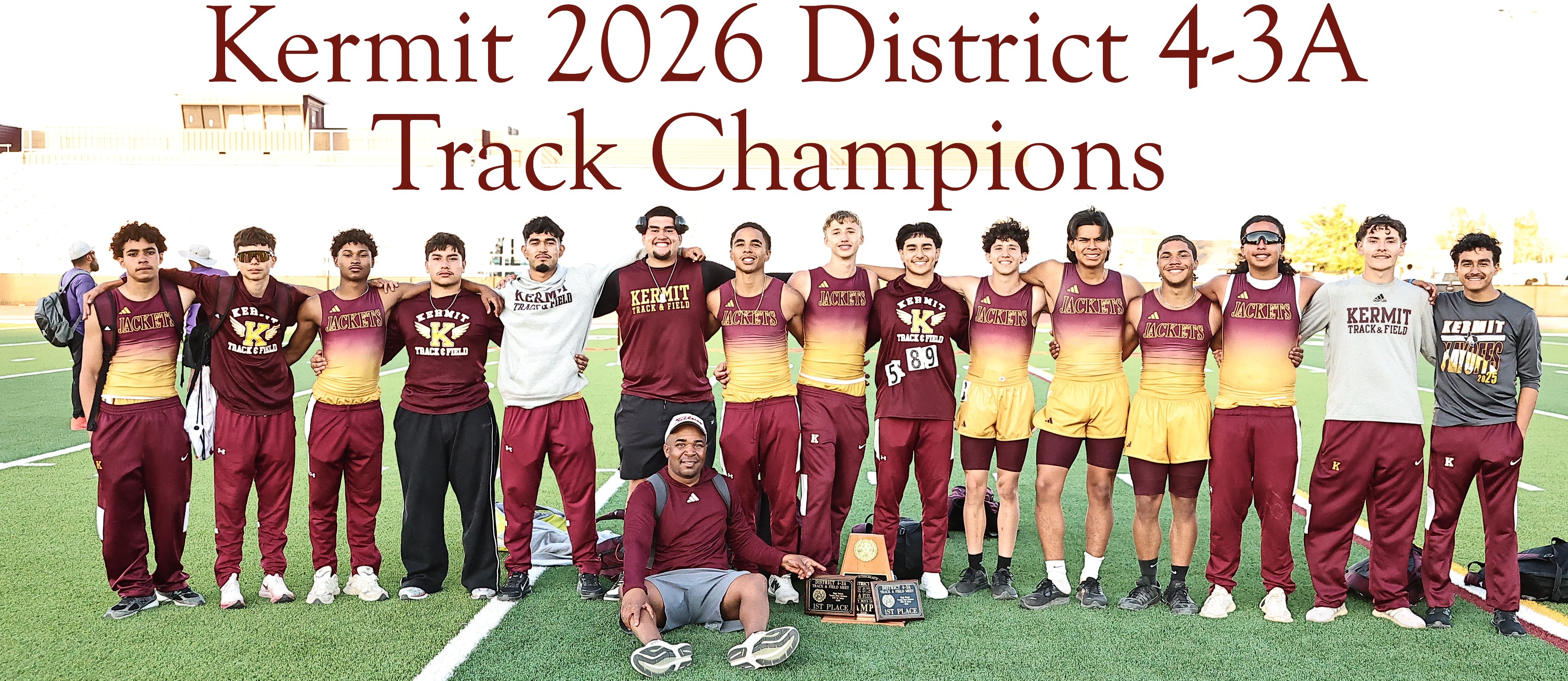 2026 Track District 4-3A Champions-4.12.26