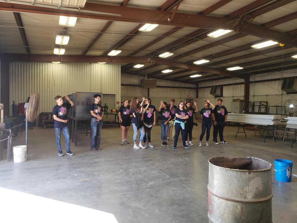 Students at El Rancho district Greenhand camp