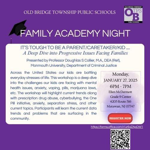 Family Academy Night Workshop: It's Tough to be a Parent/Caretaker/Kid -registration https://forms.office.com/r/ur6gZApDW1