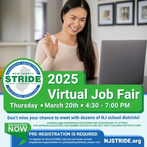 Virtual Job Fair 3.20.2025 at NJSTRIDE.org