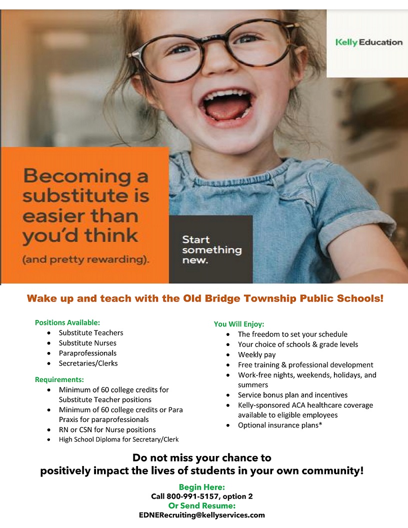 Kelly Service Substitute Flyer