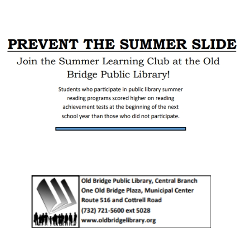 OB Library - Prevent the Summer Slide - Join the learning club.  Click title for flyer