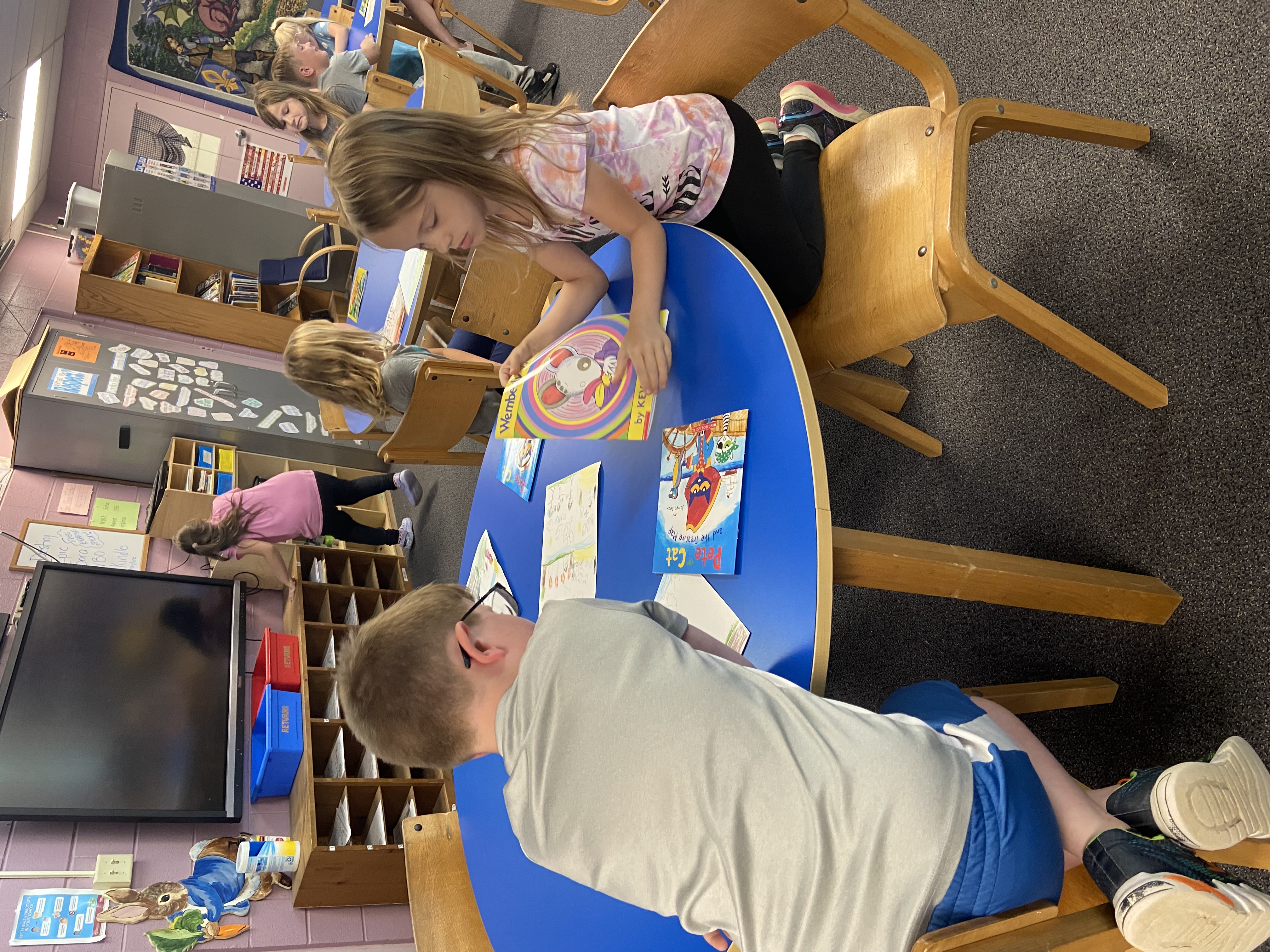 Students with Books