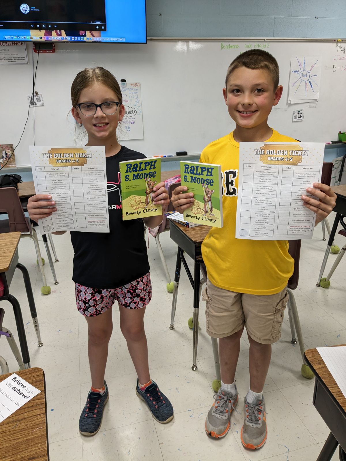 Students with books