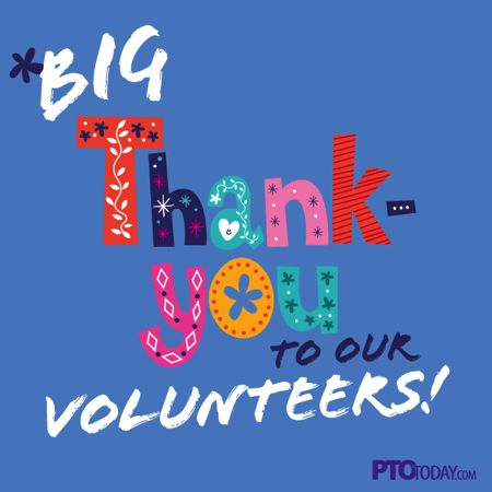 Thank you to Volunteers