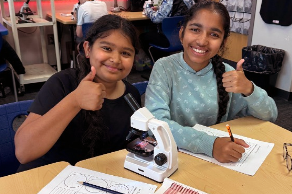 Skyway Student Access l Clark-Pleasant Schools Students with a Microscope