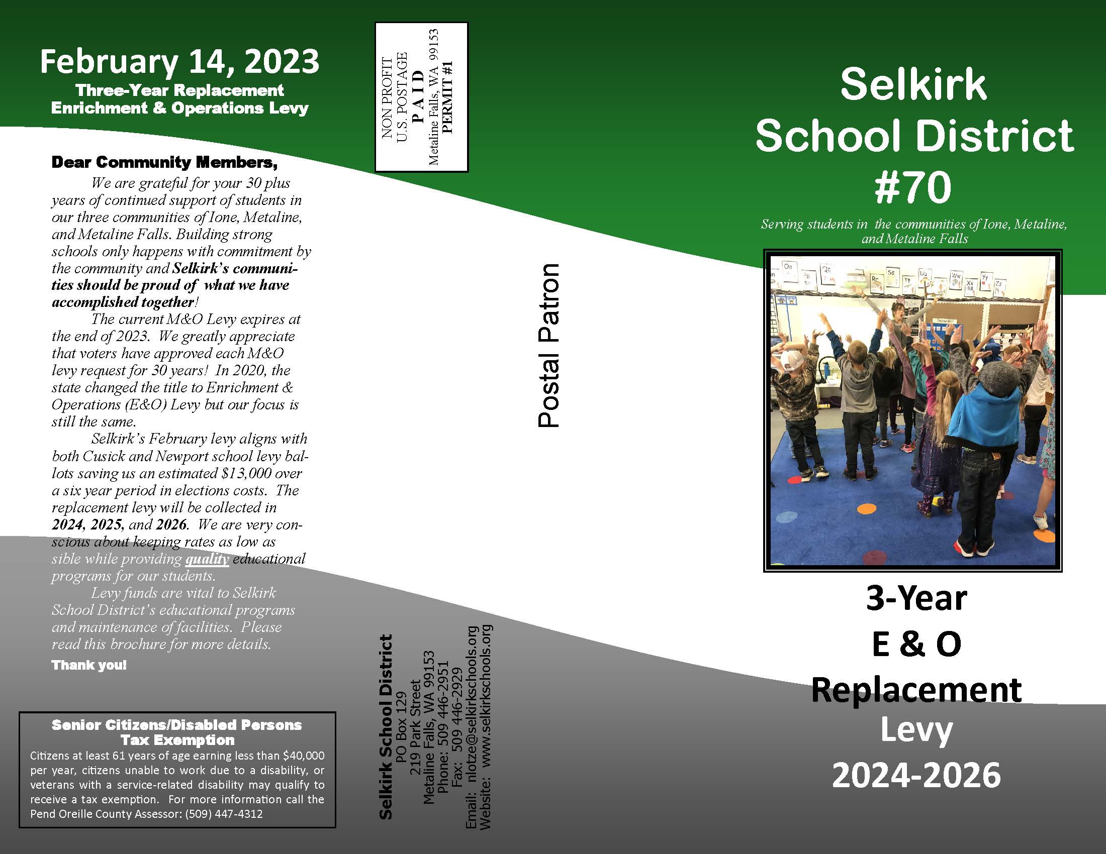 E & O Levy Selkirk School District