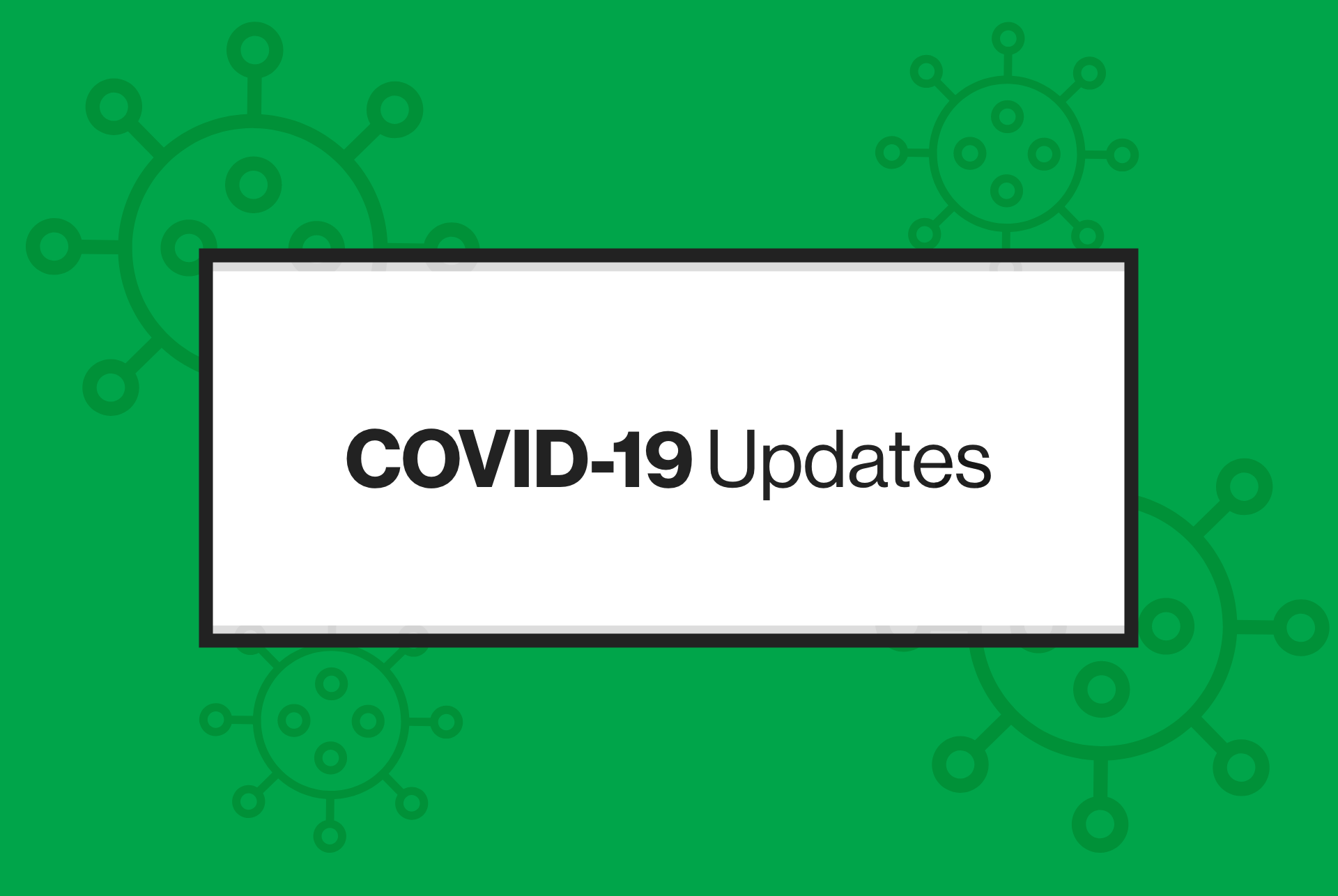 COVID updates banner