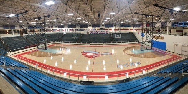 The new gym floor looks awesome!