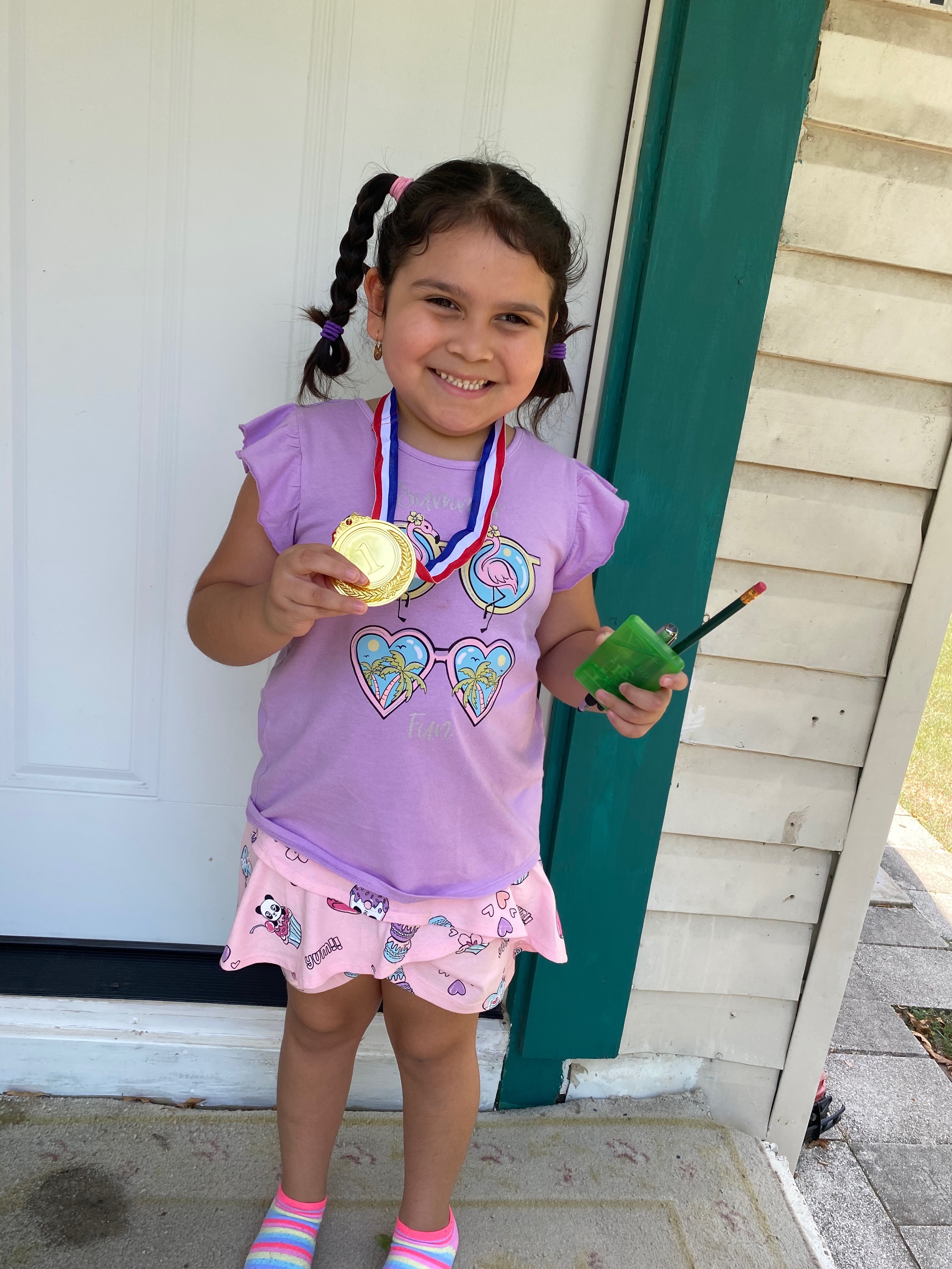 Student with Medal 