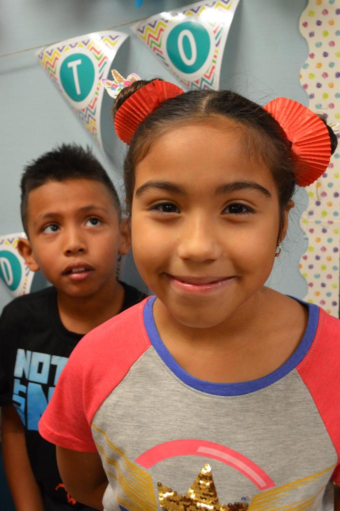 Series of photos of the Homecoming Spirit Day, Crazy Hair Day. The students all presented a series of crazy hair do's.