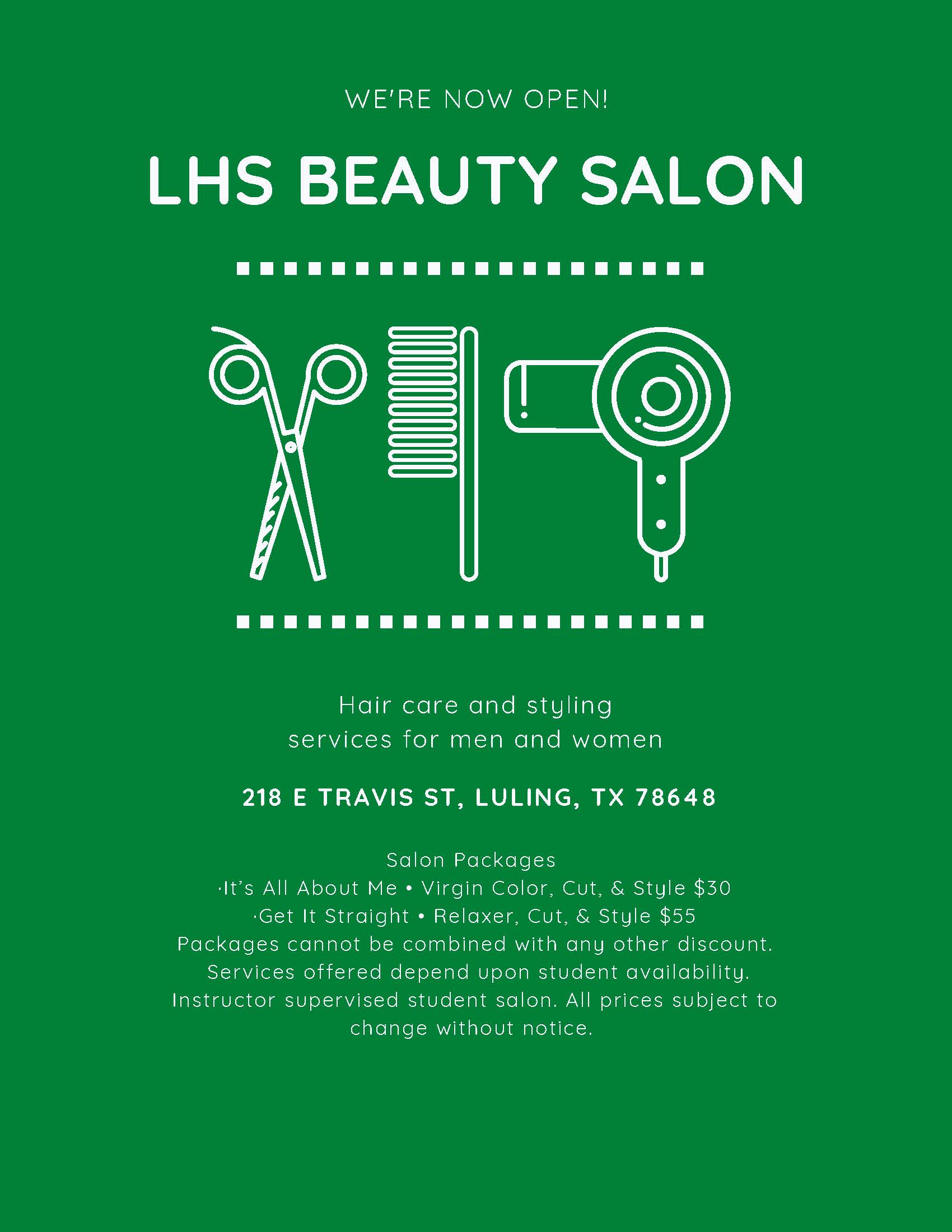 Beauty Salon flyer part 1