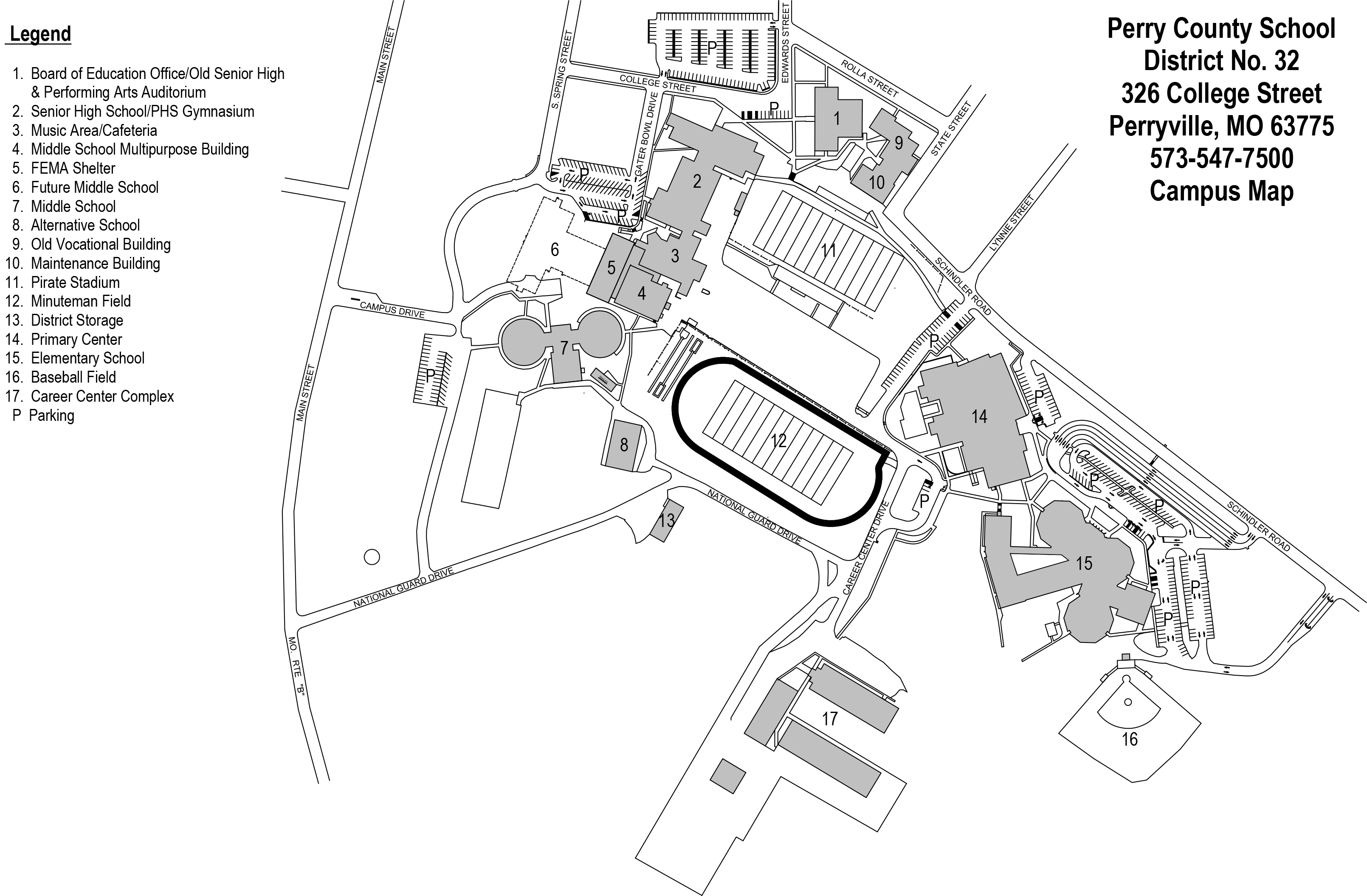 Campus Map Perry County School District 32 Campus Map Perry County School District 32