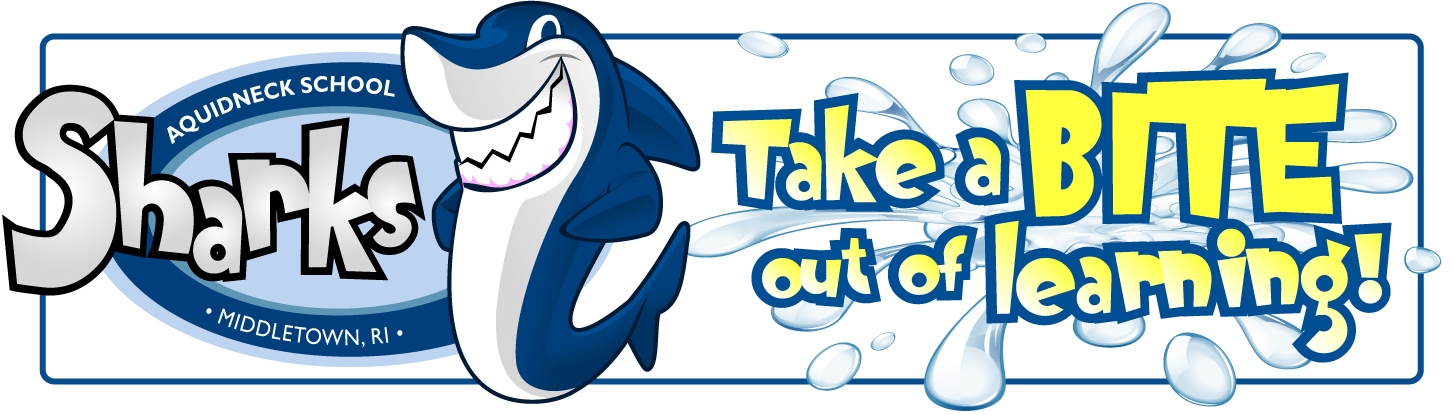 Take a bite out of learning! - Sharks logo.