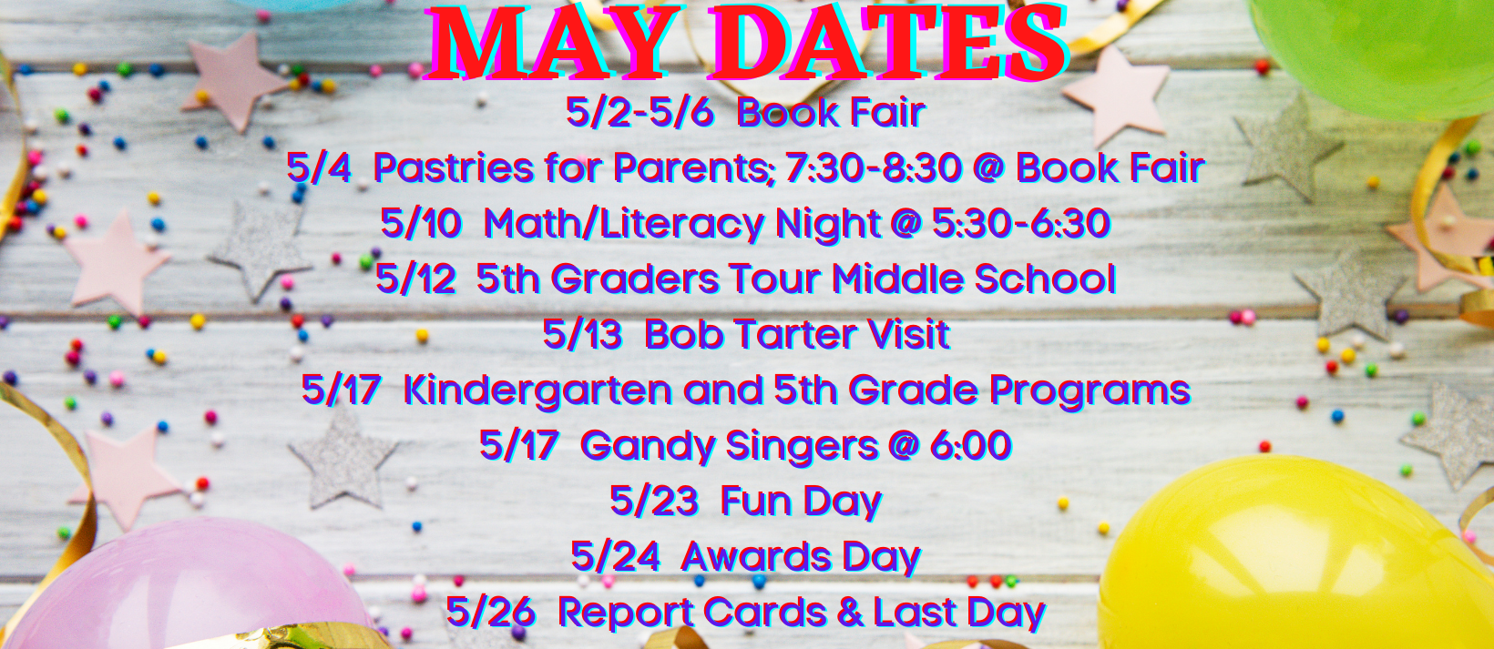 May Dates